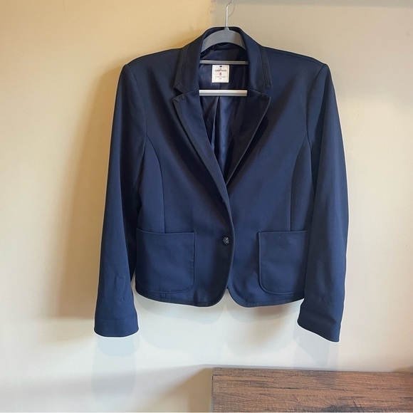 Gap The Academy Blazer Navy Size 8 - Picture 2 of 8